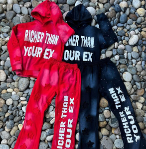 เสื้อสเวตเตอร์ใส่ได้ทั้งชายและหญิงแบบพรีเมียมมีฮู้ดแนวสตรีทเสื้อมีโลโก้ปักออกแบบได้เองระบายอากาศได้ดี DTG DTF สีพื้นสำหรับคุณแม่ - Product Image 1