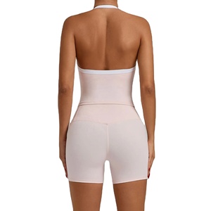 Ropa Deportiva para Mujer, Conjunto de Yoga de 2 Piezas sin Mangas, OEM/ODM, Venta al Por Mayor, Logotipo Personalizado, Conjunto de Fitness - Product Image 2