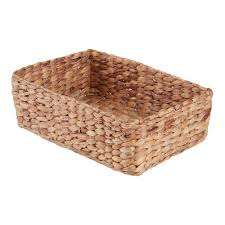 Panier de jacinthe d'eau lunatique Organisateur écologique rustique fabriqué à la main Rangement élégant pour la maison et le bureau - Product Image 4