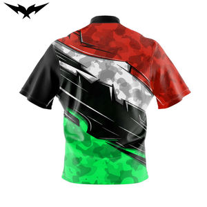 Unisex Casual Custom Short Sleeve <b>Printed</b> Bowling Jersey High Quality Ultralight Breathable Fabric Moisture-Wicking Custom Logo - Product Image 2