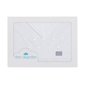 Juego de Ropa de Cama Acolchada de 3 Piezas, 100% Algodón, para Cuna, Modelo Zoe, Diseño Liso - Product Image 1