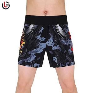 Pantalones cortos de MMA de la mejor calidad, estilo informal, cierre de cintura elástica, poliéster, lona transpirable, venta al por mayor, todos los tamaños, precio bajo - Product Image 3