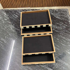 Organisateur de bijoux moderne en résine incrustée meilleure qualité pour la décoration de la maison pour la vanité dressing disponible à la vente depuis l'Inde - Product Image 2