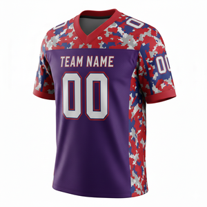 เสื้อฝึกซ้อมอเมริกันฟุตบอลแบบกำหนดเองสำหรับผู้ใหญ่ แขนสั้น ระบายอากาศได้ดี มีไซส์พลัส คอวี ผลิตจากโพลีเอสเตอร์ 100% - Product Image 5