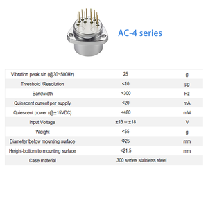 Acelerômetro de quartzo de alta temperatura AC-4 | Anti vibração, testes de precisão para aplicações industriais - Product Image 3