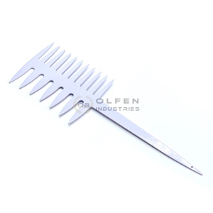 Hot Selling Styling <b>Comb</b> Professional Steel <b>Combs</b> <b>Men</b> Styling Tool Barber <b>Hair</b> <b>Comb</b> - Product Image 2
