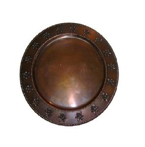 Decorativo redondo ecológico de diseño para placa de cargador, placa de boda de tendencia a la moda, 100 Uds., placas de servicio de pedido mínimo - Product Image 1