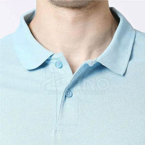 Venta al por mayor 100% algodón hombres para Polo camiseta nuevo diseño con logotipo personalizado patrón sólido tejido de punto - Product Image 4