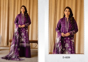 Shalwar Kameez de haute qualité pour femmes costumes en coton pakistanais imprimés qualité importée Salwar Kameez - Product Image 3