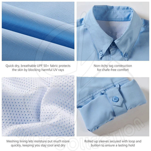 100% camisas Cargo de algodón cuello Polo camisas de secado rápido para hombres características transpirables logotipo impreso por encargo - Product Image 3