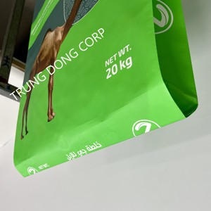 Pincez le fond BOPP laminé PP tissé sacs PE doublure gravure impression alimentaire riz alimentation engrais emballage exportation Vietnam fournisseur - Product Image 2