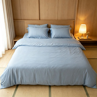 Kit de draps de lit en fibre de bambou, antibactérien, durable, écologique, doux, respirant, imprimé sur mesure, vente en gros