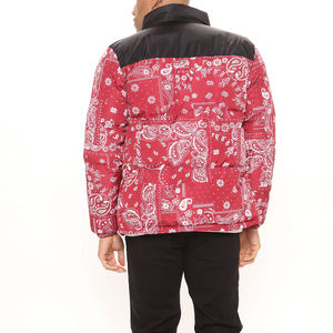 Chaqueta acolchada de poliéster gruesa y cálida de invierno para hombre personalizada, precios al por mayor, chaqueta acolchada de burbujas, tela de lona - Product Image 4