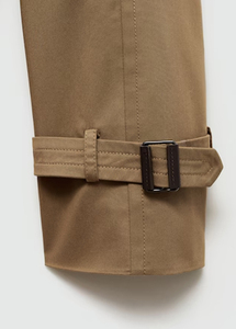 Gabardina clásica repelente al agua para hombre, tela de punto con botón de relleno de algodón y lana, decoración ligera para todas las estaciones - Product Image 2