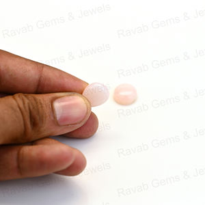 Cabochon en forme de poire poli à la main en quartz rose naturel de haute qualité 12x16mm bijoux faits à la main en or 14 carats avec pierres précieuses en vrac - Product Image 4