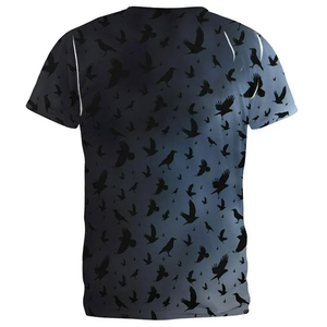 เสื้อยืดซับลิเมชั่นสั่งทำพิเศษ 100% โพลีเอสเตอร์ แห้งเร็ว ระบายอากาศได้ดี พิมพ์ลายทั่วตัว ชุดกีฬา ผู้ผลิต OEM - Product Image 2
