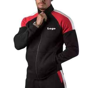 Survêtements techniques pour hommes en gros avec logo personnalisé, séchage rapide, respirants, manches longues, 100% coton, motif uni pour l'hiver - Product Image 6