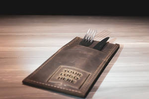 Porte-Couverts en Cuir Pleine Fleur Luxe Écologique Fait Main pour Restaurants Durable Robuste LRCH-0006 - Product Image 5