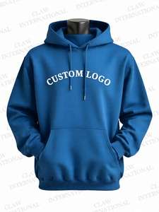Sudadera con capucha de lana de algodón 100% de peso pesado para hombre de alta calidad, ropa de calle con logotipo personalizado, moda térmica de estilo Regular para invierno - Product Image 4