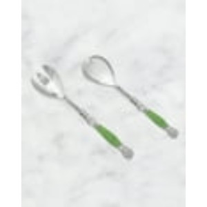 High Quality Stainless Steel Silverware Salad Server With Handles For Kitchenware Hotel And Resort Handcrafted From India - Product Image 2