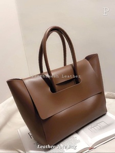 Bolso de mano de cuero minimalista para viajes de trabajo, esencial, espacioso, elegante, de varios colores, duradero, elegante, de diseñador, bolsos de mano grandes 2025 - Product Image 6
