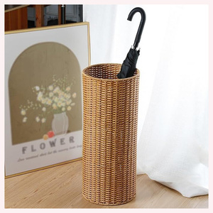 Porte parapluie Deluxe 2025 fait main | Herbe de mer et rotin avec motif animal unique | Décor Eco Chic - Product Image 6