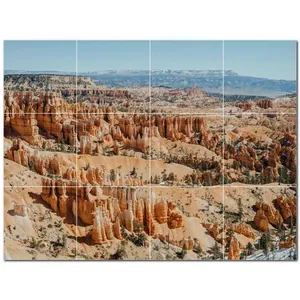 ภาพจิตรกรรมฝาผนังกระเบื้องเซรามิกแคนยอน PT500333 48 "W x 36" H ชุดกระเบื้องเซรามิก12X12 - Product Image 1