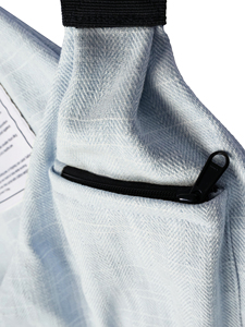 Porte-bébé en coton et lin respirant, léger, à porter en bandoulière, avec logo personnalisé - Product Image 4
