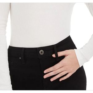 American Rag Junior's Women's Knit <b>Tops</b> White Illusion Lace <b>Mock</b> <b>Neck</b> <b>Top</b> Small Size - Product Image 3