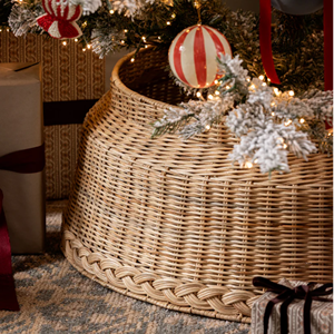 Jupe de base d'arbre de Noël complexe, collier d'arbre de Noël en rotin pour la décoration de la maison de Noël confortable en gros du Vietnam - Product Image 6