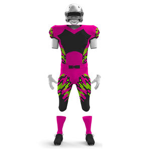 Maillot de football américain à manches courtes de style unique pour hommes, ensemble uniforme grande taille respirant avec caractéristiques supérieures - Product Image 2