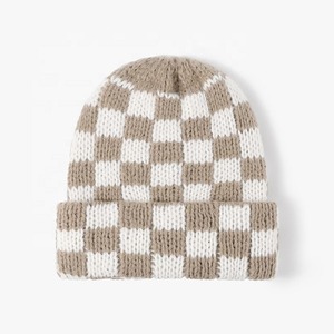 Mono Riders Unisex Warm Striped Polyester/Cotton Breathable Waterproof Knitted <b>Winter</b> <b>Cap</b> Custom Jacquard Embroidery Beanie - Product Image 3