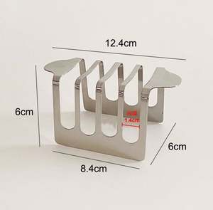 Support de comptoir en acier inoxydable pour pain et toasts – Accessoire de cuisine pour l'organisation et le rangement domestique - Product Image 4