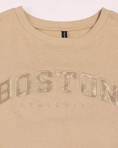 Boxy เสื้อยืดสตรีผ้าฝ้าย100% แบบลำลอง - Product Image 5