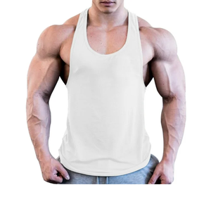 Prix de gros pour hommes Logo personnalisé vierge Gym Stringer Muscle Bodybuilding Fitness Vest Débardeurs respirants du fournisseur BD - Product Image 5