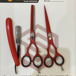 ชุดกรรไกรตัดผม3ชิ้นสีทอง6 1/2แบบมืออาชีพชุดกรรไกรตัดผมอเนกประสงค์ - Product Image 3