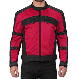 2025 New Arrival Men's <b>Summer</b> <b>Motorcycle</b> <b>Jacket</b> Windproof Sports & Auto Racing Leather Biker Riding <b>Jacket</b> Textile Material - Product Image 4