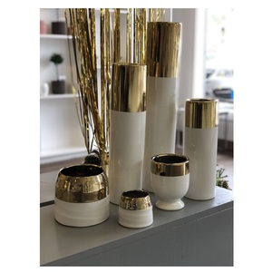 Maceta de hierro de alta calidad de estilo nórdico, macetas de cerámica, pequeño y grande jarrón, decoraciones para exteriores, plantas suculentas, venta al por mayor - Product Image 1