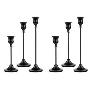 Candle Jar Stand Wedding Gold Decorative <b>Candlesticks</b> Stand Metal Candle <b>Holder</b> with Natural Craft - Product Image 3