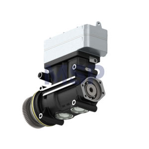 9125180040 - Compresseur spécial à deux cylindres - 2 étages - Montage sur bride - Pièces et accessoires de remorque - MSP Export - Product Image 1