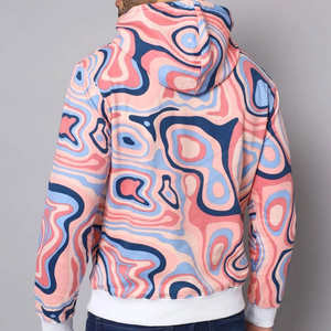 Nuevo diseño Digital impreso transpirable sublimación pulóver Sudadera con capucha para hombres personalizado 100% algodón precio razonable OEM invierno - Product Image 4