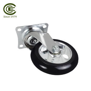 Roue pivotante en polyuréthane à noyau en aluminium de 4 pouces Roue à roulement à billes robuste Roulement fluide Roue industrielle - Product Image 5