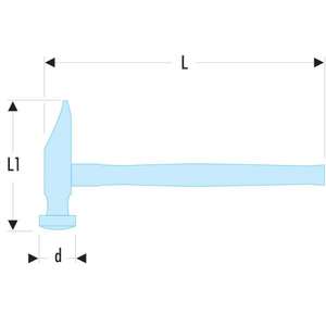 Marteau à tête carrée Facom - Product Image 2