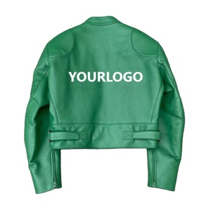 Casual Men's Pure Fashion <b>Leather</b> Jacket with Custom Logo Stand Collar Winter Outerwear in Plus Size <b>High</b> Street Style - Product Image 2