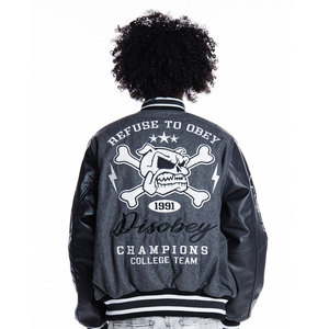 Venta de fábrica Top venta al por mayor precio personalizado béisbol Varsity chaqueta nueva llegada personalizado bordado chaqueta Varsity de los hombres - Product Image 2