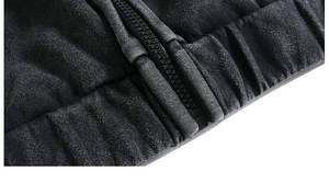 Sudadera con capucha negra lavada para hombre, estilo vintage, informal, de forro polar, para invierno, estilo urbano - Product Image 2