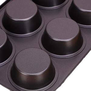 Teglia Quadrata in Ferro per Muffin da 6 Porzioni - Lavabile in Lavastoviglie, Senza BPA, Sicura per Alimenti - 26x18x3cm AZ-5364 Spedizione Solo in Messico - Product Image 3