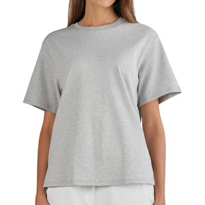 Venta al por mayor Premium algodón camiseta mujer lujo Casual suave transpirable desgaste OEM fabricante suministro - Product Image 2