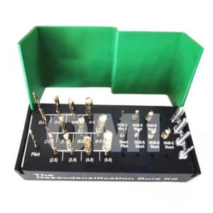 Fraise à osseodensification dentaire, kit d'implant dentaire, 24 pièces/ensemble, acier inoxydable, haute qualité, certifié CE, couleur personnalisée - Product Image 1