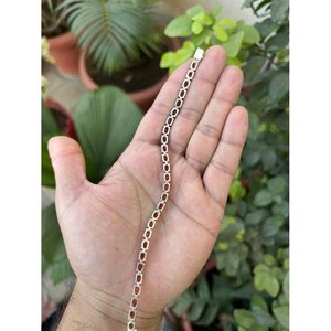 สร้อยข้อมือเทนนิสทรงวงรีประดับซิทรินเงินแท้ 925 เครื่องประดับทันสมัยและสง่างาม - Product Image 4